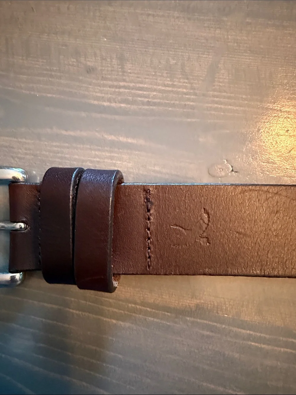 Eddie Bauer Men's Brown Leather Belt - Classic Casual Style size 40
